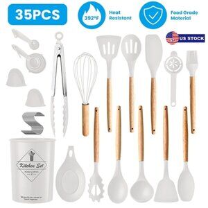 35Pcs Kitchen Cooking Utensils Set Spatula Set Baking Utensil Set